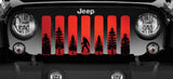 Platinum Bigfoot Red Background Grille Insert