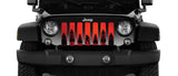 Platinum Bigfoot Red Background Grille Insert