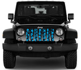 Blue Aliens Grille Insert