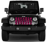 Bright Pink Zebra Grille Insert