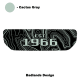 1966 Topographic Shifter Plate (Printed Series + Acrylic) - 2021+ Bronco