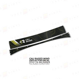 Cali Raised Wind Deflector Decal