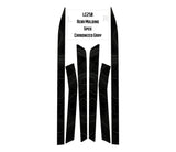 Topographic Rear Trim Overlays (6pcs) - 2024+ Land Cruiser / GX 550