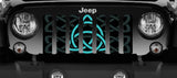 Celtic Knot Teal Grille Insert