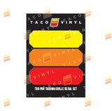 Taco Vinyl Pro Grille Decals