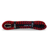 Premium 3/8” x 62’ dual black and red synthetic winch line