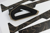 Topo Interior Lower Front Door Card Insert Overlays (Printed Series) - 2021+ Bronco 4 Door