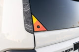 Heritage Rear Glass Button Trim Overlay - 2024+ Land Cruiser / GX 550