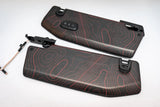 Topographic Map Sun Visor Overlays - 2018+ Wrangler JL / Gladiator JT