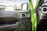 Topographic Map Interior Door Cup Overlays - 2018+ Wrangler JL / Gladiator JT