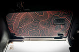Topographic Interior Sun Visor Overlays - 2024+ Ranger Raptor (with Homelink)