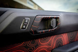 Topo Interior Door Handle Overlays - 2021+ Bronco