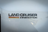 1958 Press Release Style Rear Fender Vinyl Decal Kit (Pair) - 2024+ Land Cruiser 1958