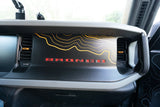 Topographic Map Dash Overlay V2 - 2021+ Bronco