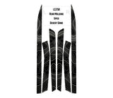 Topographic Rear Trim Overlays (6pcs) - 2024+ Land Cruiser / GX 550