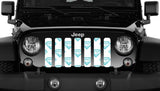 Diamonds Teal Grille Insert