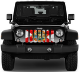 Florida Grunge State Flag Grille Insert
