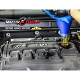 Engine Oil Funnel for Toyota, Lexus, and Scion Vehicles with Half Turn Adapter