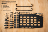 The Original No Drill Center Console Aluminum MOLLE Panel Kit - Current Gen RAM Truck Application