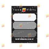 Taco Vinyl Pro Grille Decals