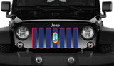 Guam Flag Grille Insert