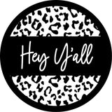 Hey Y'all Leopard Spare Tire Cover