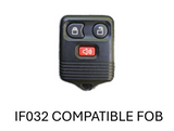 Injection Fob IF032 (Ford 3 Button) - BLUE