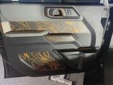 Topo Interior Lower Front Door Card Insert Overlays (Printed Series) - 2021+ Bronco 4 Door