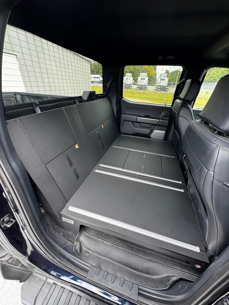 Cargo Rails F250 CargoKits Rear Seat Delete 14th Gen. Ford F-Series (150-350) SuperCrew ...