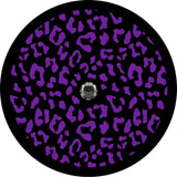 Leopard Print Purple Spare Tire Cover