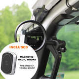 A-Pillar Side Mirror Set For 2024+ Jeep Wrangler JL & Gladiator - CMM Offroad