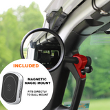 A-Pillar Side Mirror Set For 2024+ Jeep Wrangler JL & Gladiator - CMM Offroad