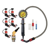 Monster Valve™ Primary - Standard Valve Stem Mount - 5 pack with Ventoso™ RED Tire Inflator Gauge