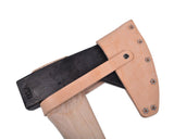 Natural Leather Mask, Riveted Design with Strap for Hudson Bay and Boy Axes