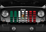 Mexican American Flag Grille Insert