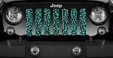 Mint Leopard Print Grille Insert