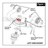 Cruiser Patch 100 Series Toyota Land Cruiser SPC 25455/35455 Upper Control Arm Camber Lockout Plate kits