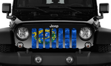 Nevada Grunge State Flag Grille Insert