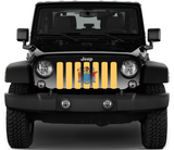 New Jersey State Flag Grille Insert