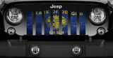 Oregon Grunge State Flag Grille Insert