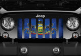 Pennsylvania Grunge State Flag Grille Insert