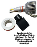 G4-RS 3 Color LED Headlight Bulbs White/Yellow/Amber