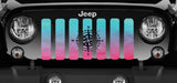 Pink and Teal Compass Grille Insert