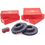 Powerbrake D-Line HP Rotor and Pad Kit | Lexus GX470 Front
