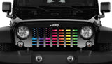 Pride American Flag Grille Insert