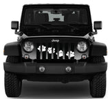 Puppy Paw Prints White Diagonal Grille Insert