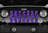Purple Zebra Print Grille Insert