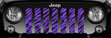Purple Zebra Print Grille Insert