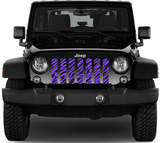 Purple Zebra Print Grille Insert