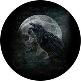 Ravens Curse With Skull Spare Tire Cover